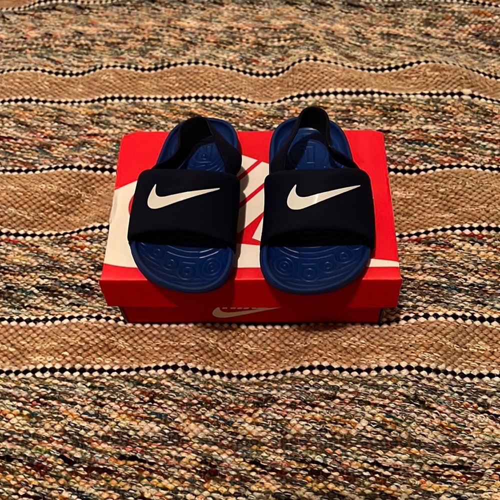 Nike Kawa Slide - Blue - 6